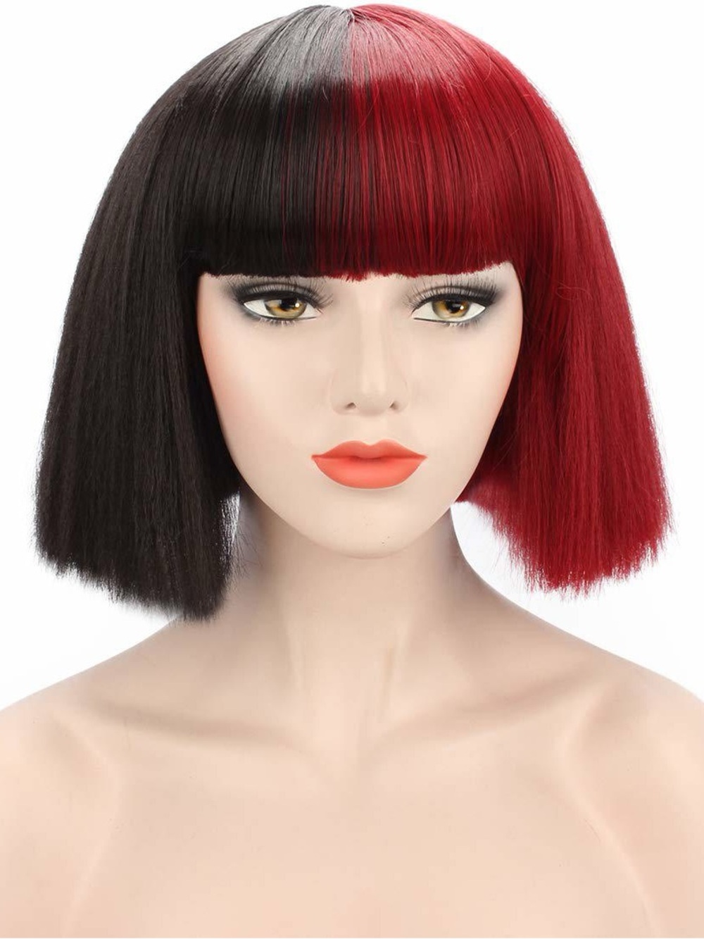 🎃 Way to Celebrate Black & Red Bob Wig - NEW 3 for $10 🎃